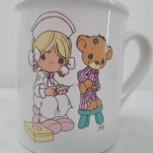 Vintage Precious Moments Nurse Love Beareth All things Teddy Bear Patient Shots